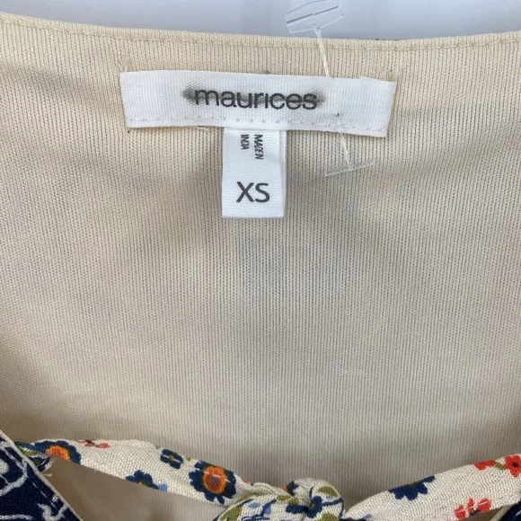 Maurices RTV Floral Tiered Babydoll Boho Mini Dress  Sleeveless Size XS - Picture 7 of 9